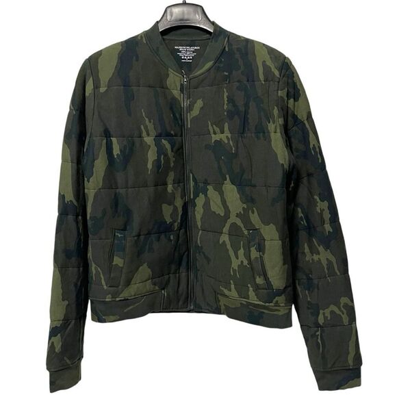 MAJESTIC FILATURES Camo Quilted Bomber Jacket - Picture 2 of 6